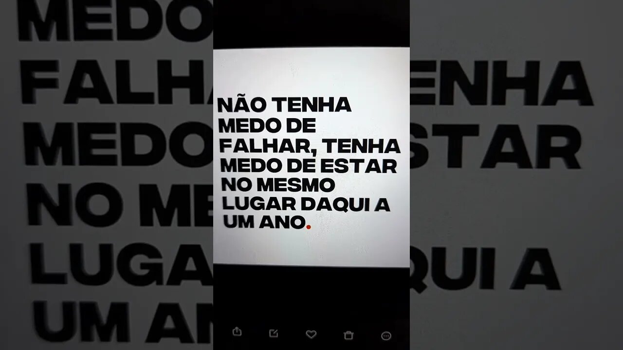 Medo de quê?