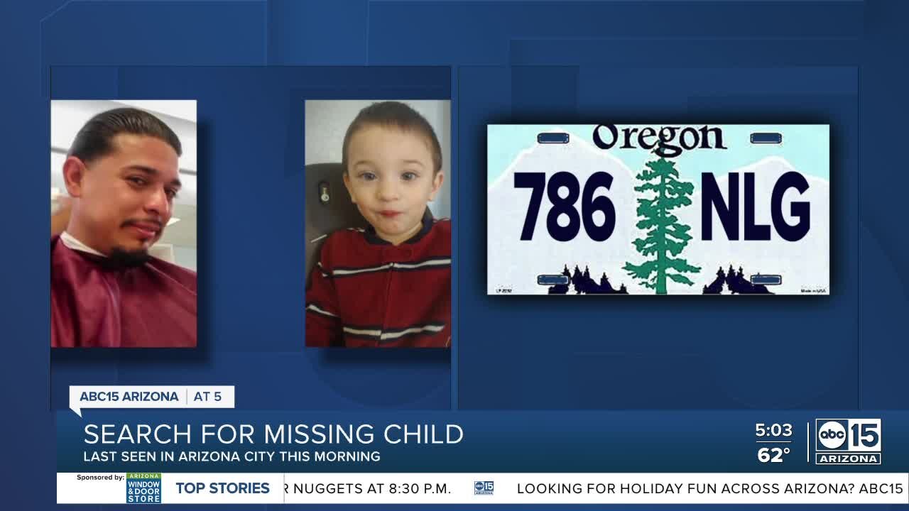 PCSO searching for missing 2-year-old boy