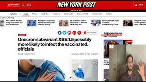 NYP: "XBB more likely to infect the jabbed" and on Sam Harris