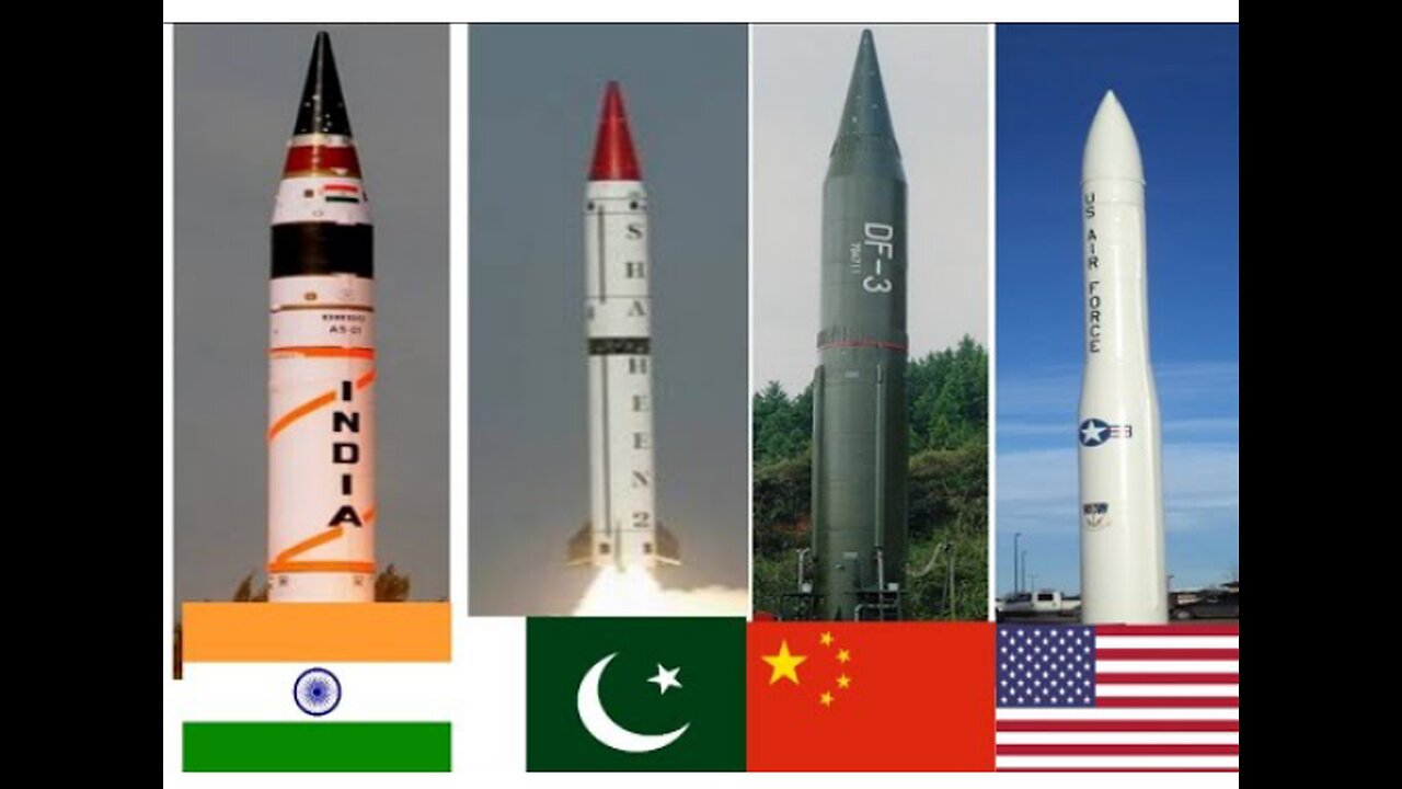 Missile range of nuclear power countries