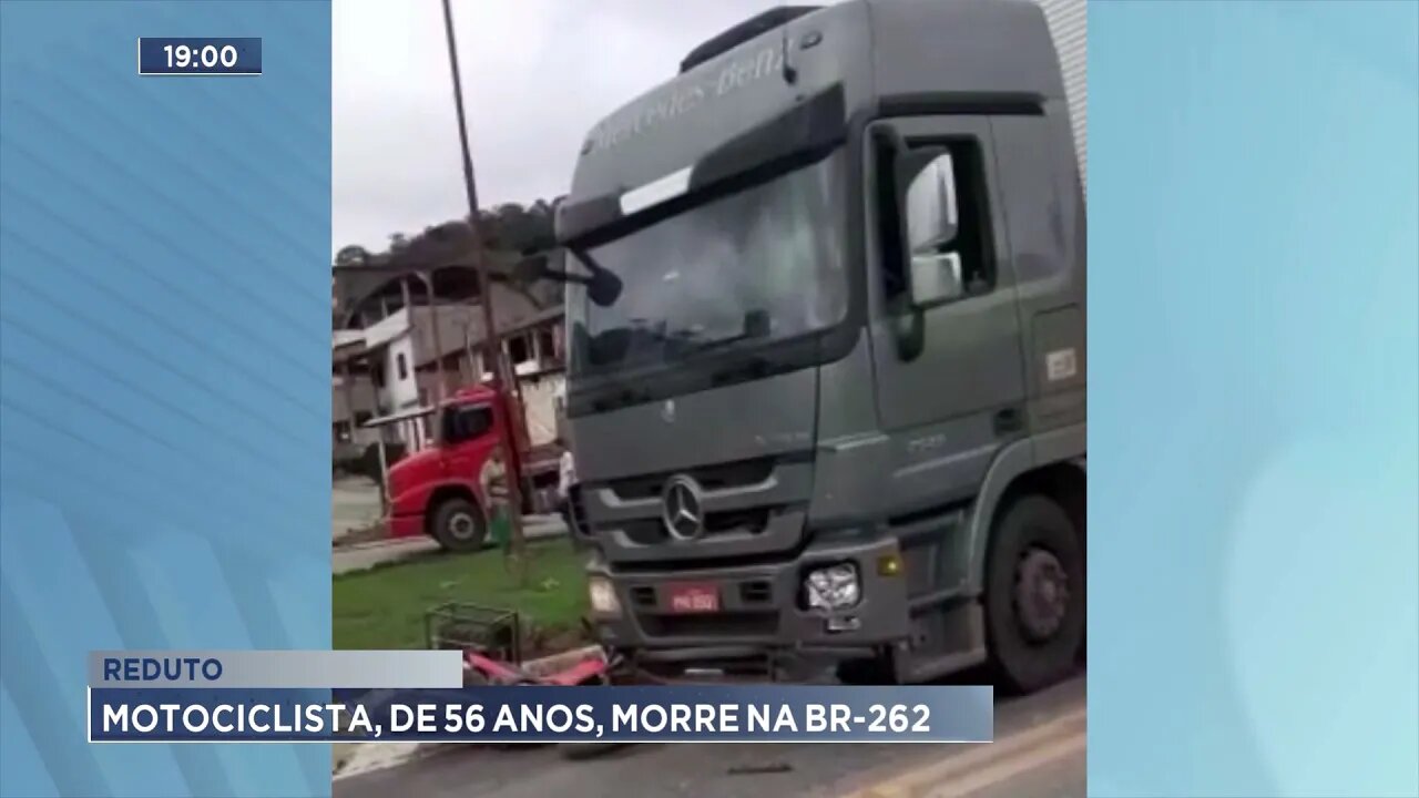 Reduto: Motociclista, de 56 anos, morre na BR-262