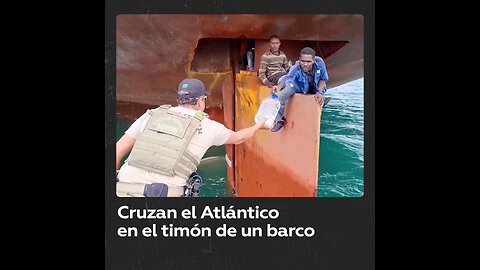 Cuatro nigerianos sobreviven a un viaje de 14 días en el timón de un barco