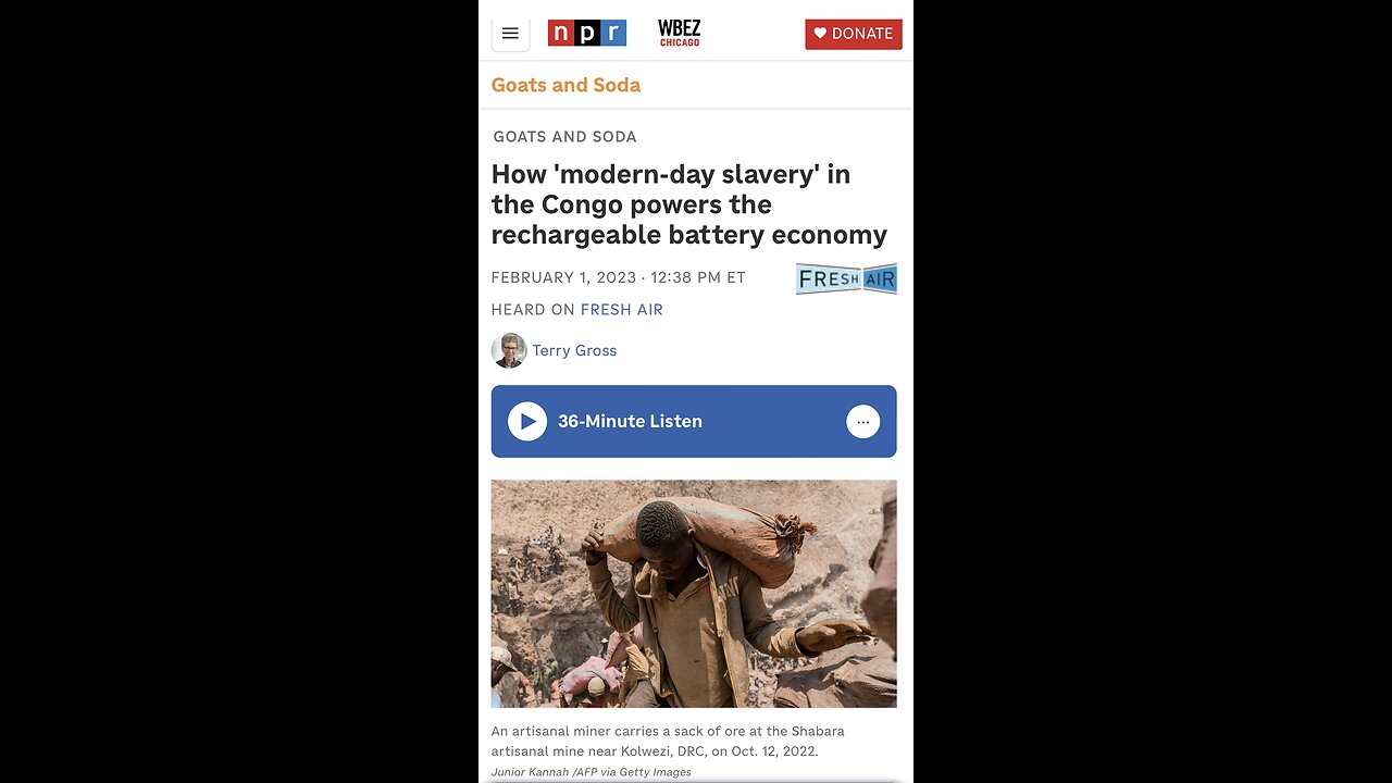 TOP 50 REASONS BLACKS SHOULD VOTE REPUBLICAN (#4) BLACK SLAVE LABOR IN CONGO FOR JOE BIDEN AND CHINA