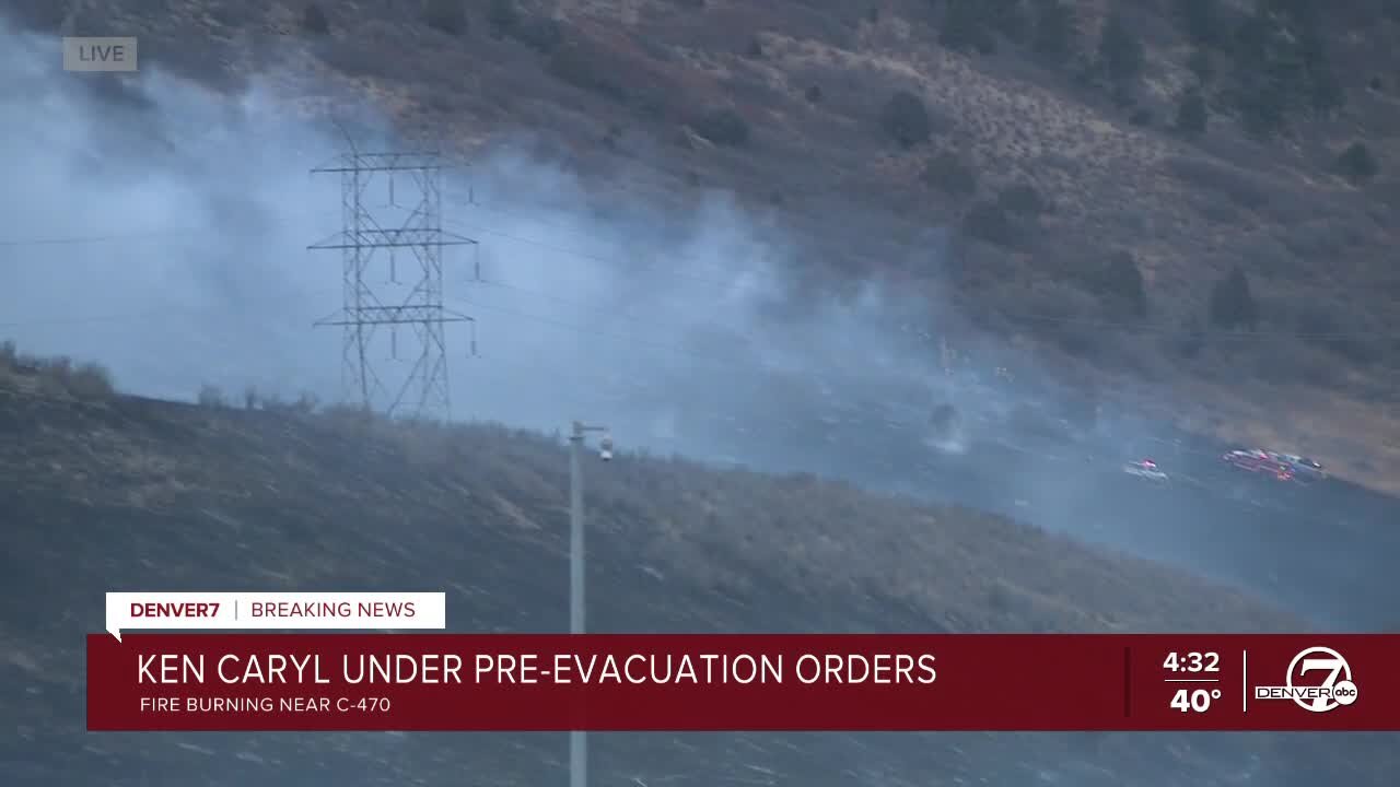 Mandatory evacuations lifted in Jefferson County after brush fire erupts near C-470 and Kipling