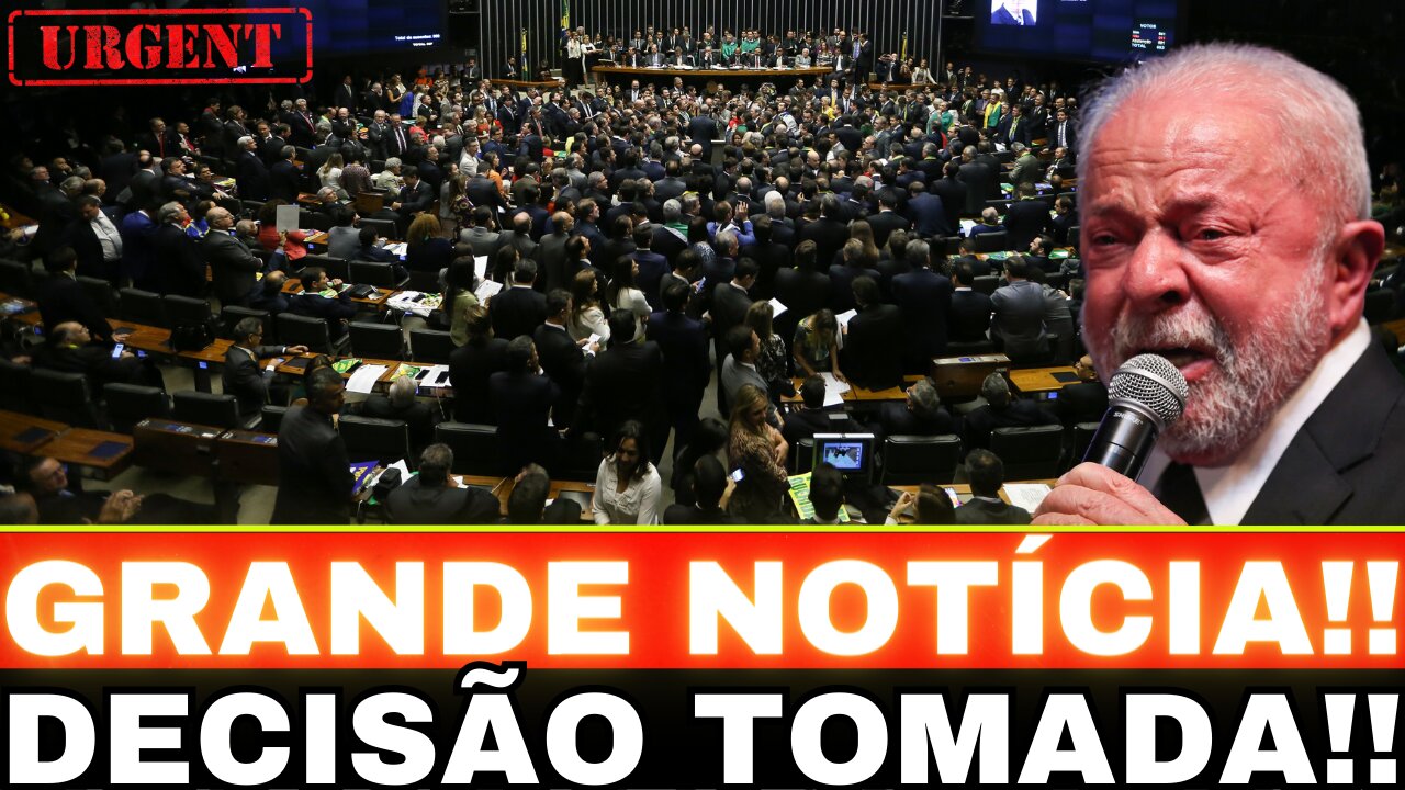 REVIRAVOLTA!! SENADO TOMA DECISÃO!! LULA DESESPERADO!! GRANDE NOTÍCIA...