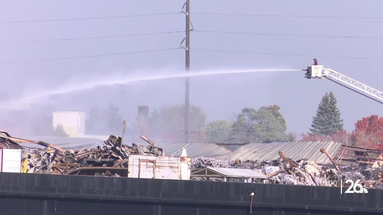 Meals and supplies are being collected for firefighters on scene of the Menominee, MI paper mill fire