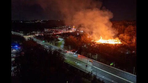 Firefighters battling massive fire in Baltimore, Maryland