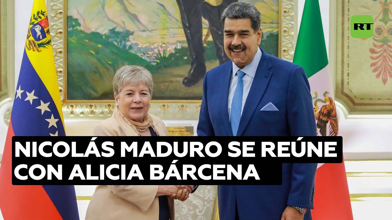 Maduro recibe a la secretaria de Relaciones Exteriores de México en la sede del Gobierno