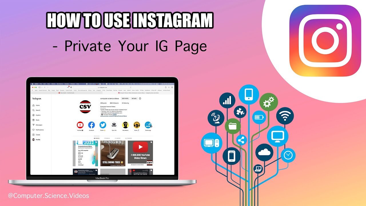 How To PRIVATIZE Your instagram Page On a Computer - Tutorial 7 | New