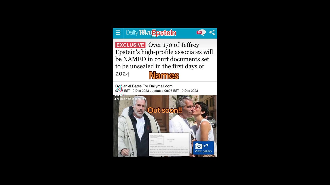 Epstein names coming out