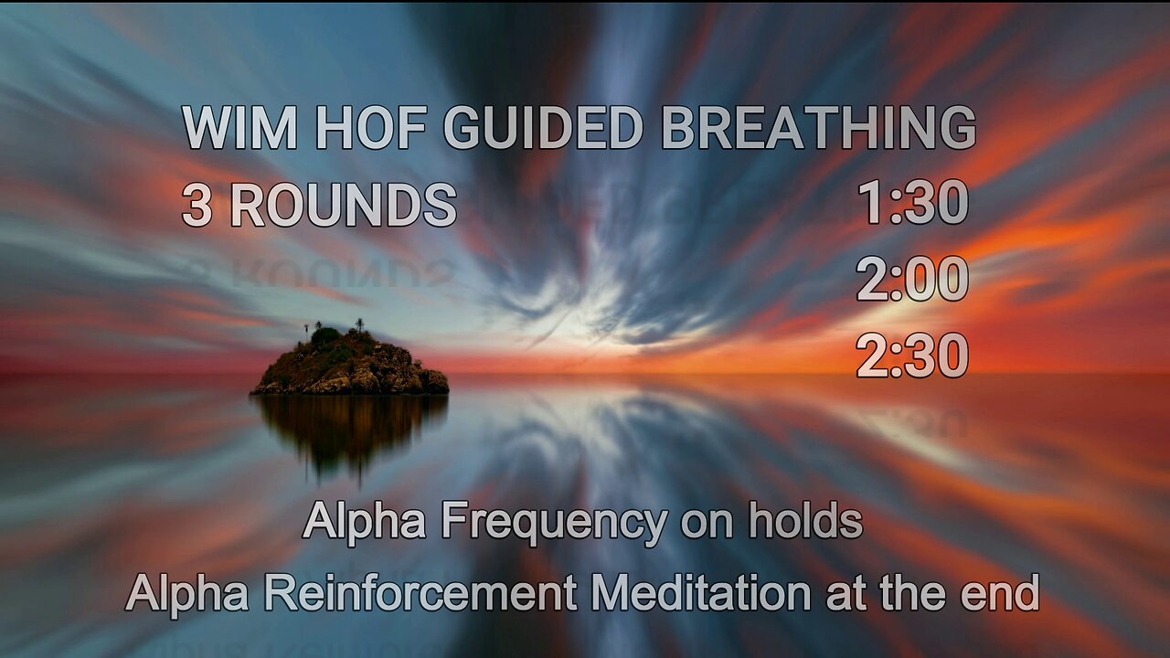 Wim Hof breathing + Jose Silva meditation