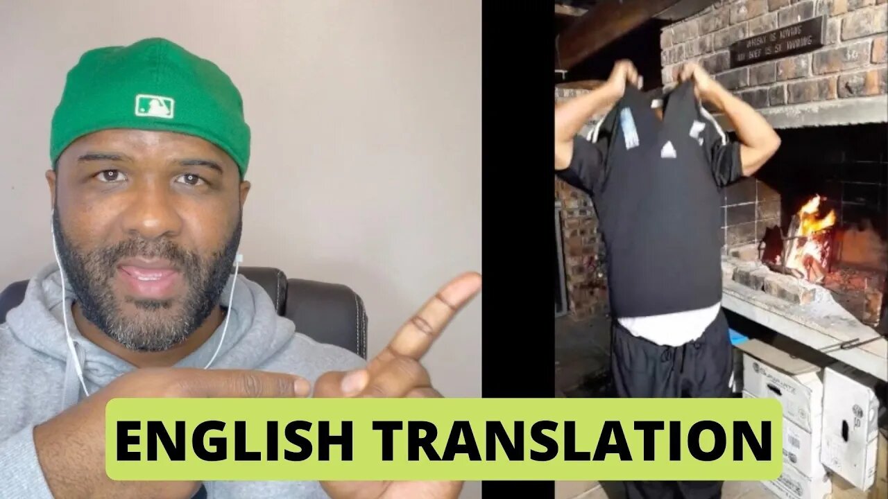 Fake All Blacks supporter burning jersey Translation