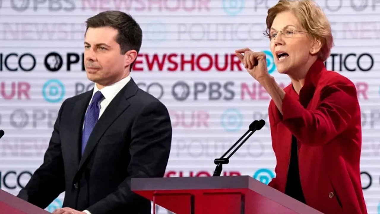 Warren Goes After Buttigeg "Wine Cave Pete"