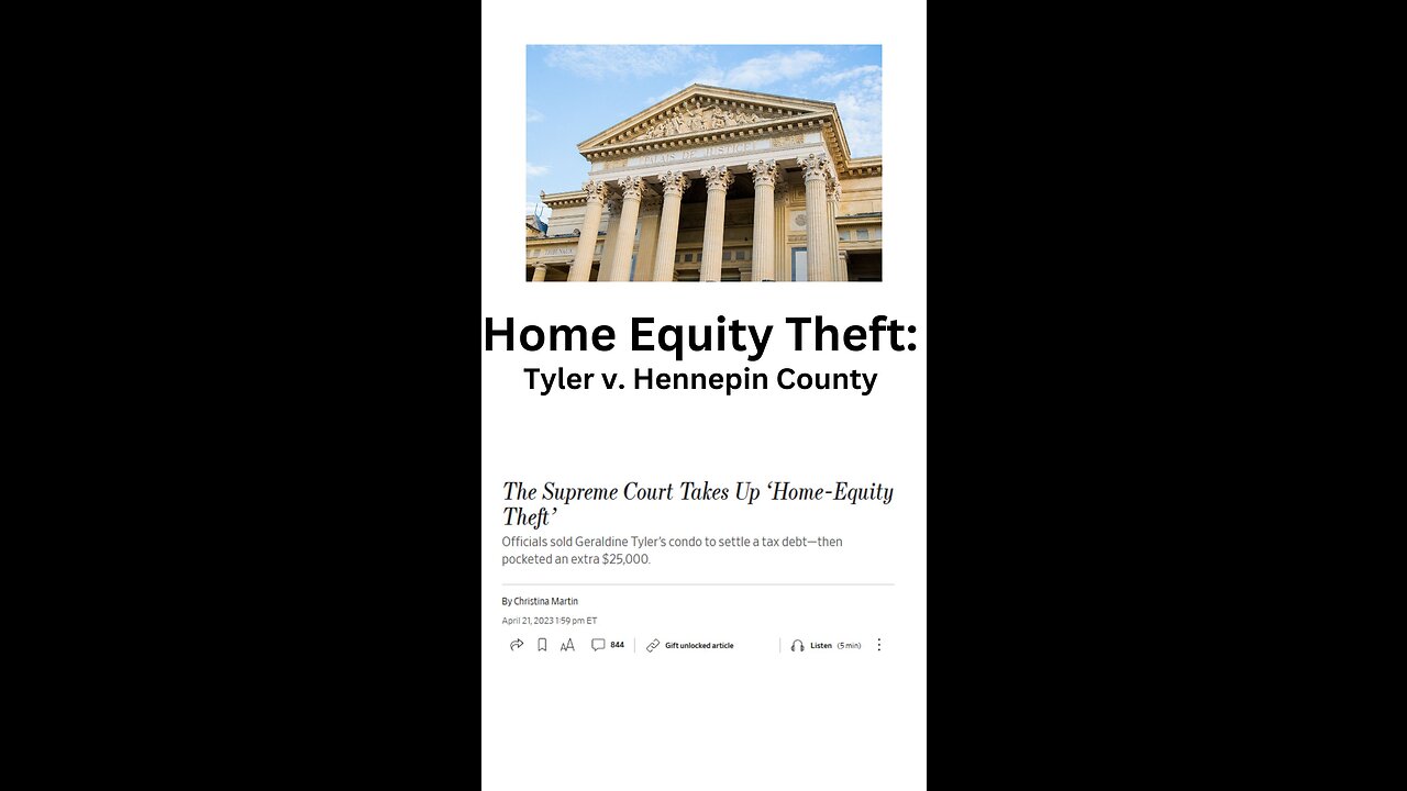 Home Equity Theft: Tyler v. Hennepin County