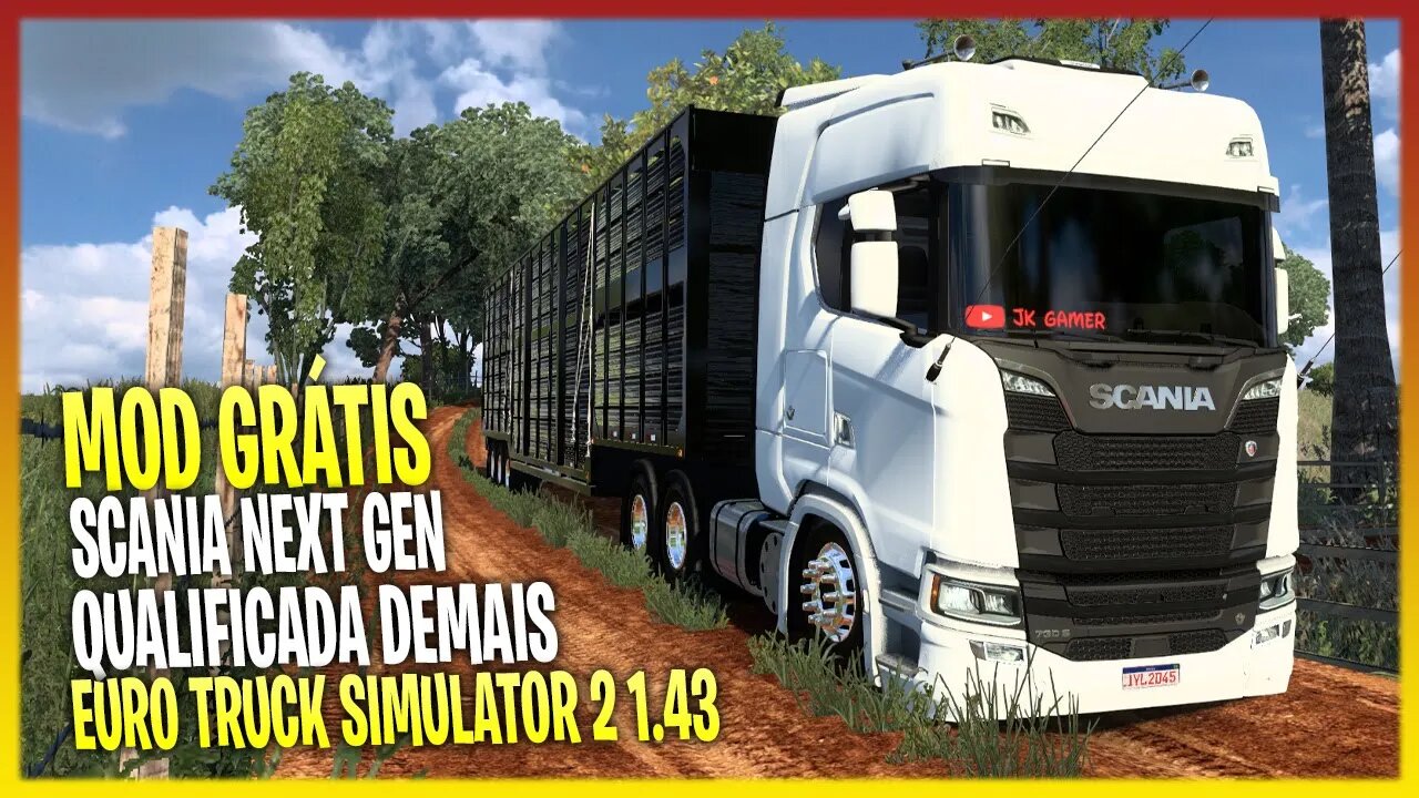 UMA SCANIA NOVA GERAÇÃO QUALIFICADA PARA EURO TRUCK SIMUALTOR 2 1.43