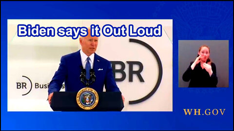 Biden says it Out loud