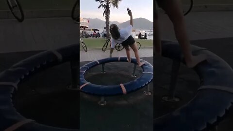 She’s Got Skills !! Who’s Up For Trying This ?? Tag Them #shorts