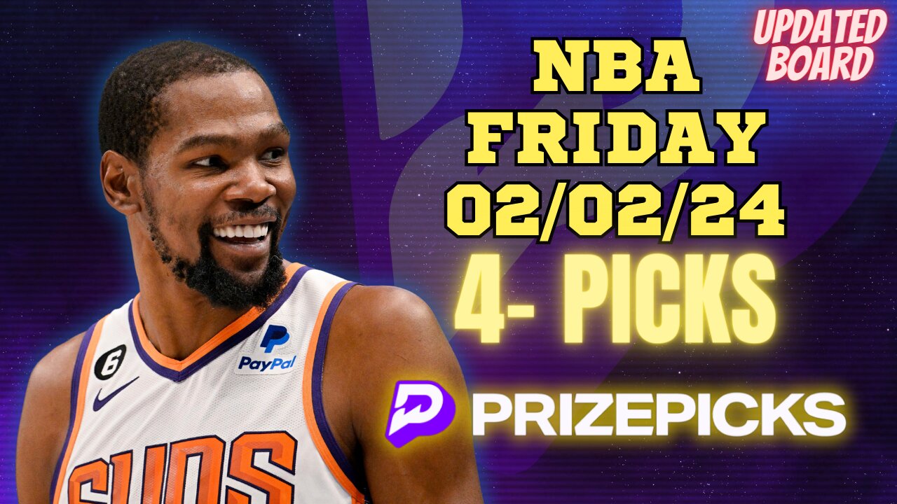 #PRIZEPICKS | BEST PICKS FOR #NBA FRIDAY | 02/02/24 | BEST BETS | #BASKETBALL | TODAY | PROP BETS