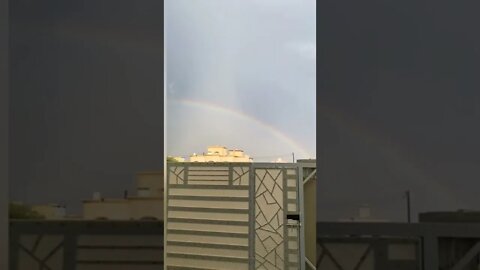 Rainbow 🌈 #subscribe #lifeinoman #short #beautiful #nature #oman #rain #rainbow
