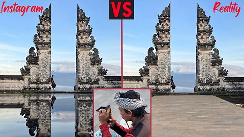 Lempuyang Temple in Bali (Fake Pic)