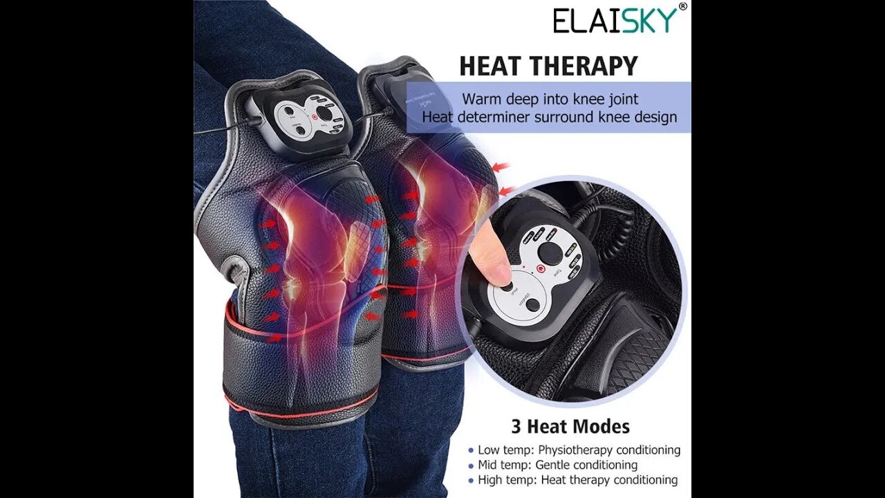 Vibration Heating Knee Massager | knee massager machine | knee massage device