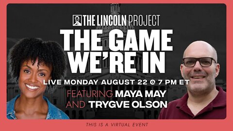 TUNE IN: TONIGHT AT 7 PM ET: Maya May and Trygve Olson host The Game We're In.