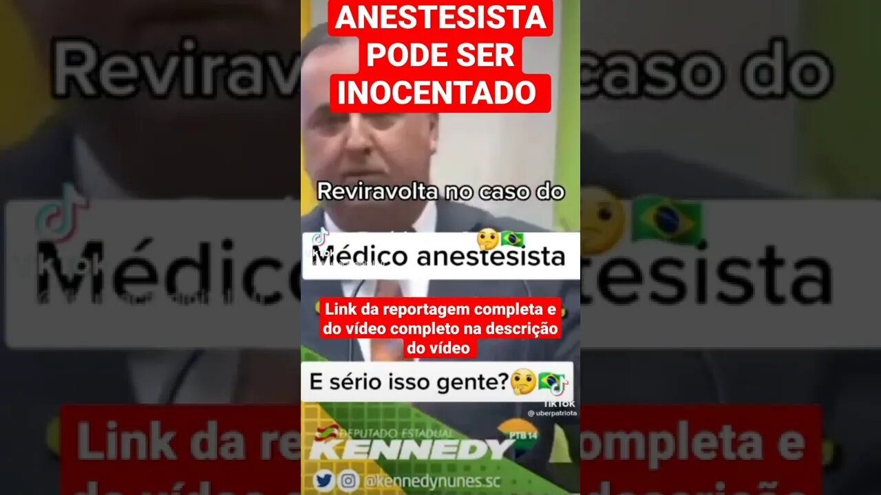 ANESTESISTA PODE SER INOCENTADO