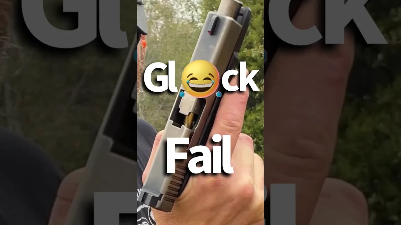 Glock fan bois be like 🤣😂 #glock #fail #shooting #pistol #shorts