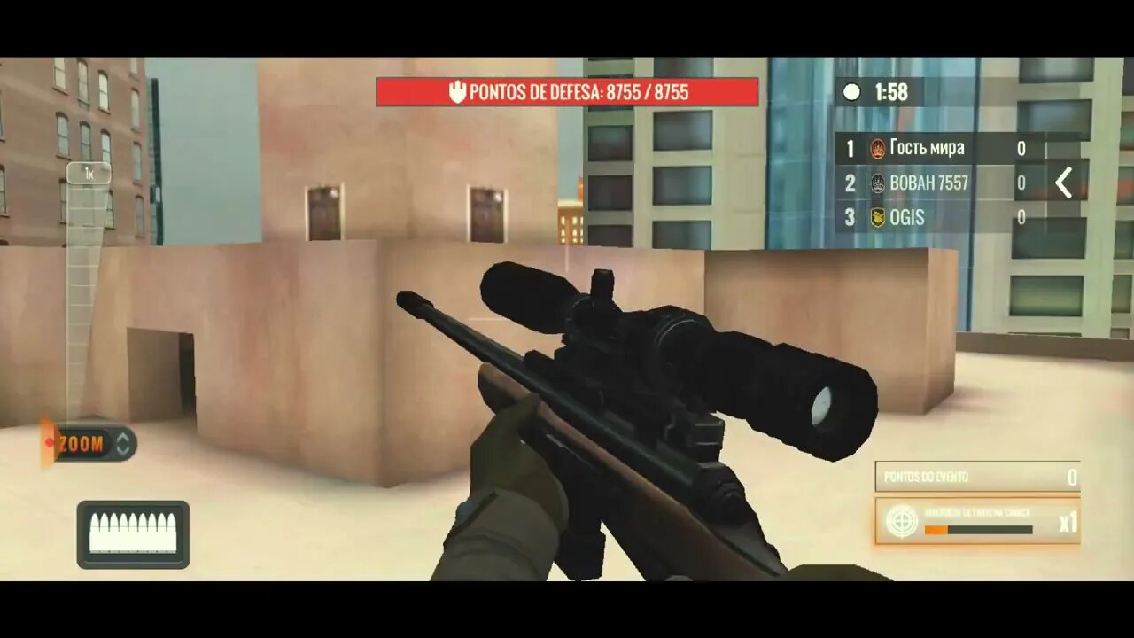 GUIGAMES - SNIPER 3D ASSASSIN - PVP Gameplay Player vs Player - 19 de março de 2022 - Rodada 10 - 10