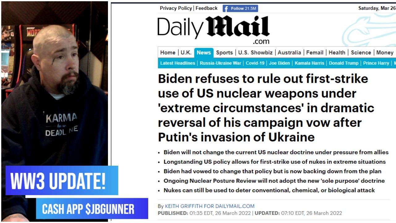 WW3 UPDATE: Joe Biden Says 1st Nuclear Strike ON THE TABLE for the US & That Soldiers are in Ukraine