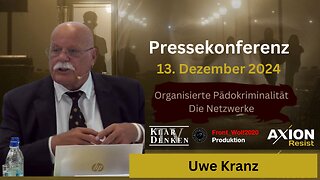 🔵⚡️Vortrag: Uwe Kranz auf der Pressekonferenz AxionResist am 13.12.2024