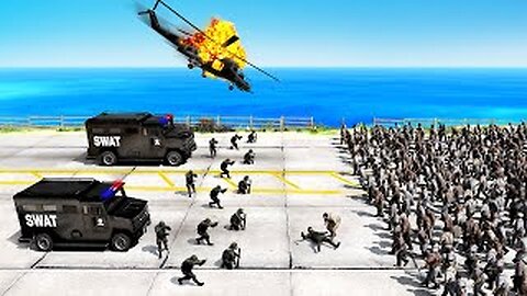 SWAT TEAM vs ZOMBIE Outbreak in GTA 5! Follow