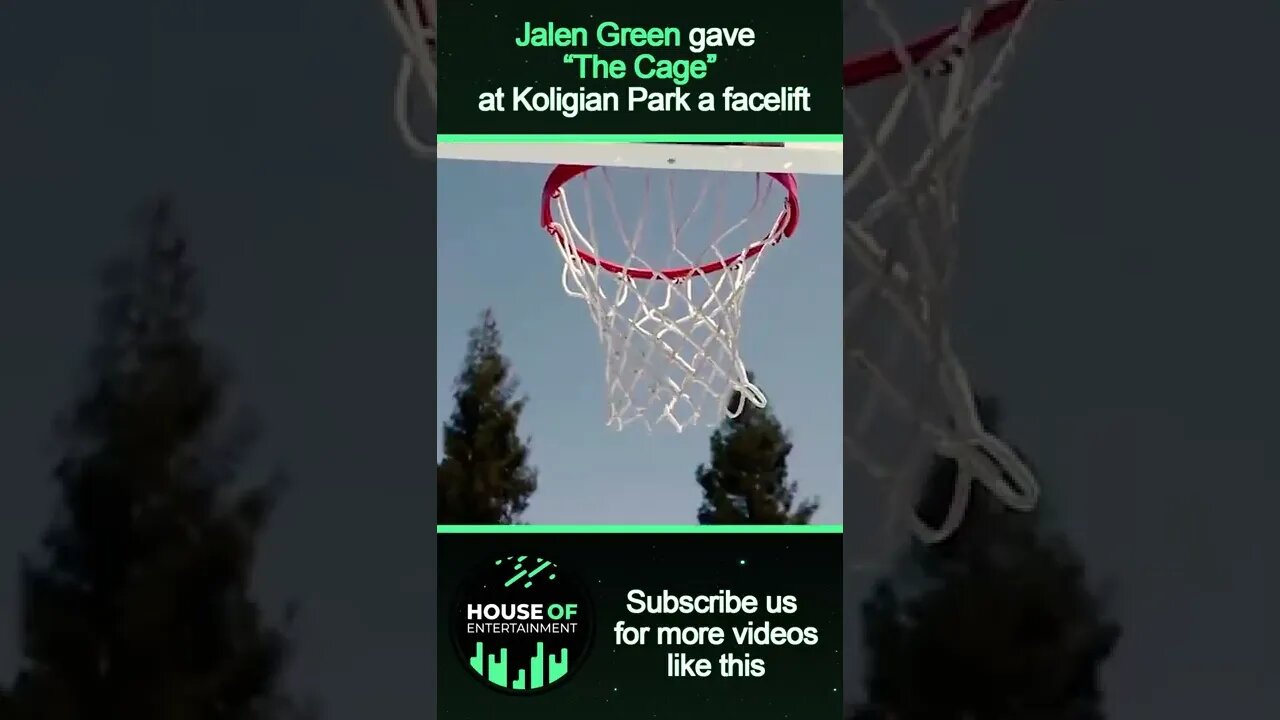 Jalen Green's giving 'The Cage' a Facelift! #shorts