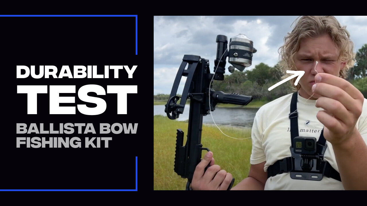 Durability test of Ballista Bow fishing Kit+Bat Crossbow