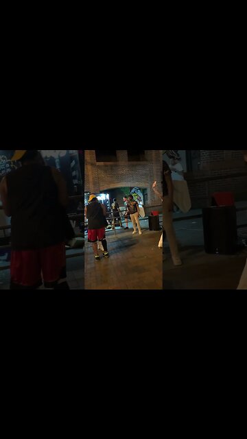 Women dancing. What I saw last night