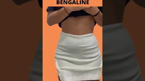 Short Saia Bengaline Cintura Alta Fenda Lateral Feminina Blogueiras