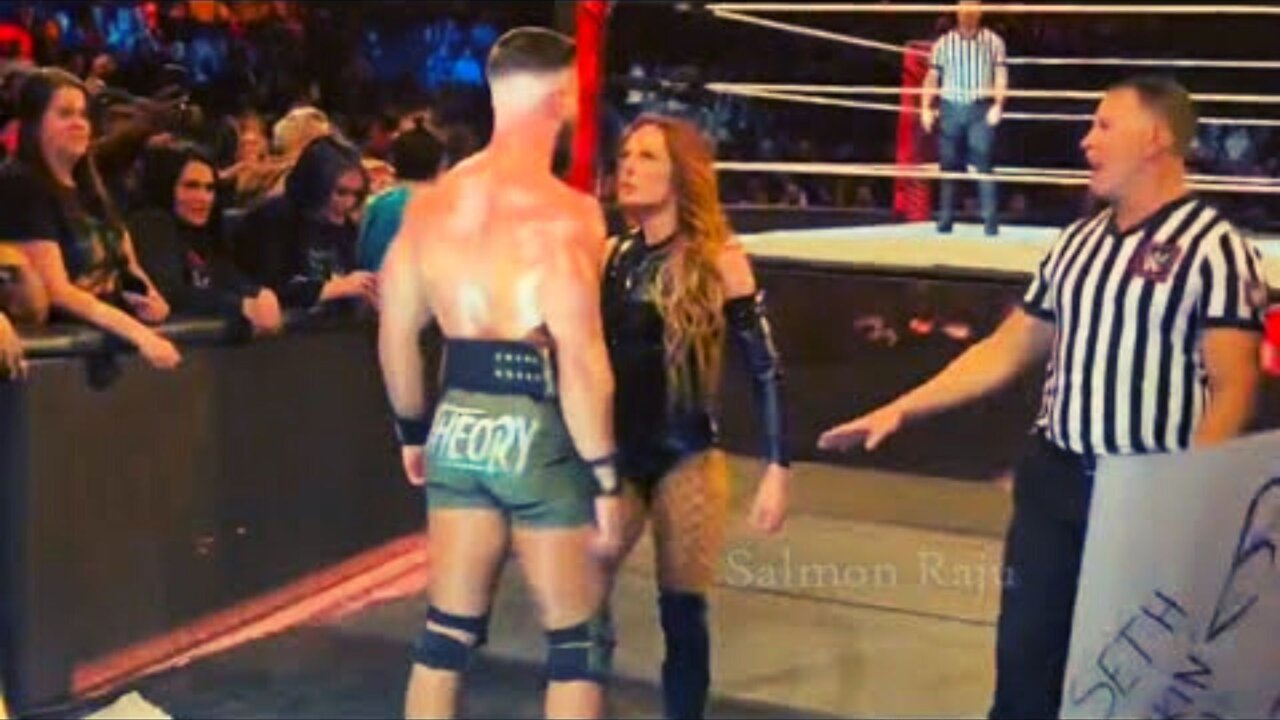 Becky Lynch Dance Infront Of Austin Theory After WWE RAW Went Off The Air, Feb. 13, 2023