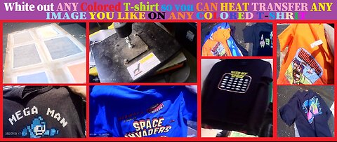 How to white out ANY & all colored shirts so you can heat transfer any image file to them.