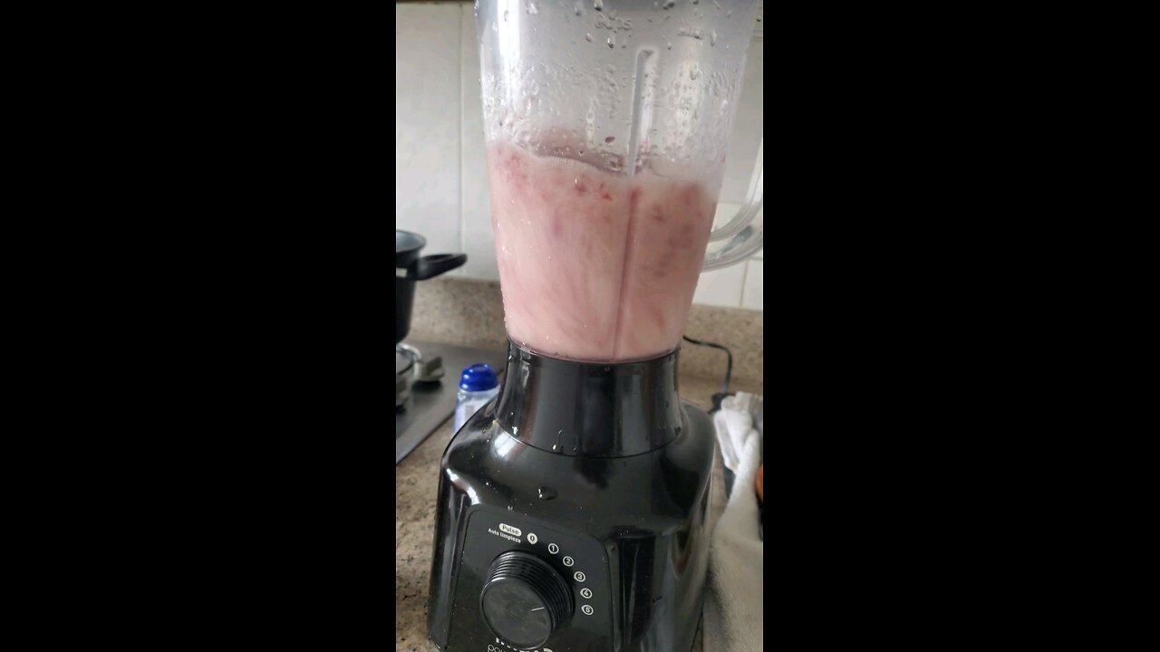 Mixing up my strawberry juice