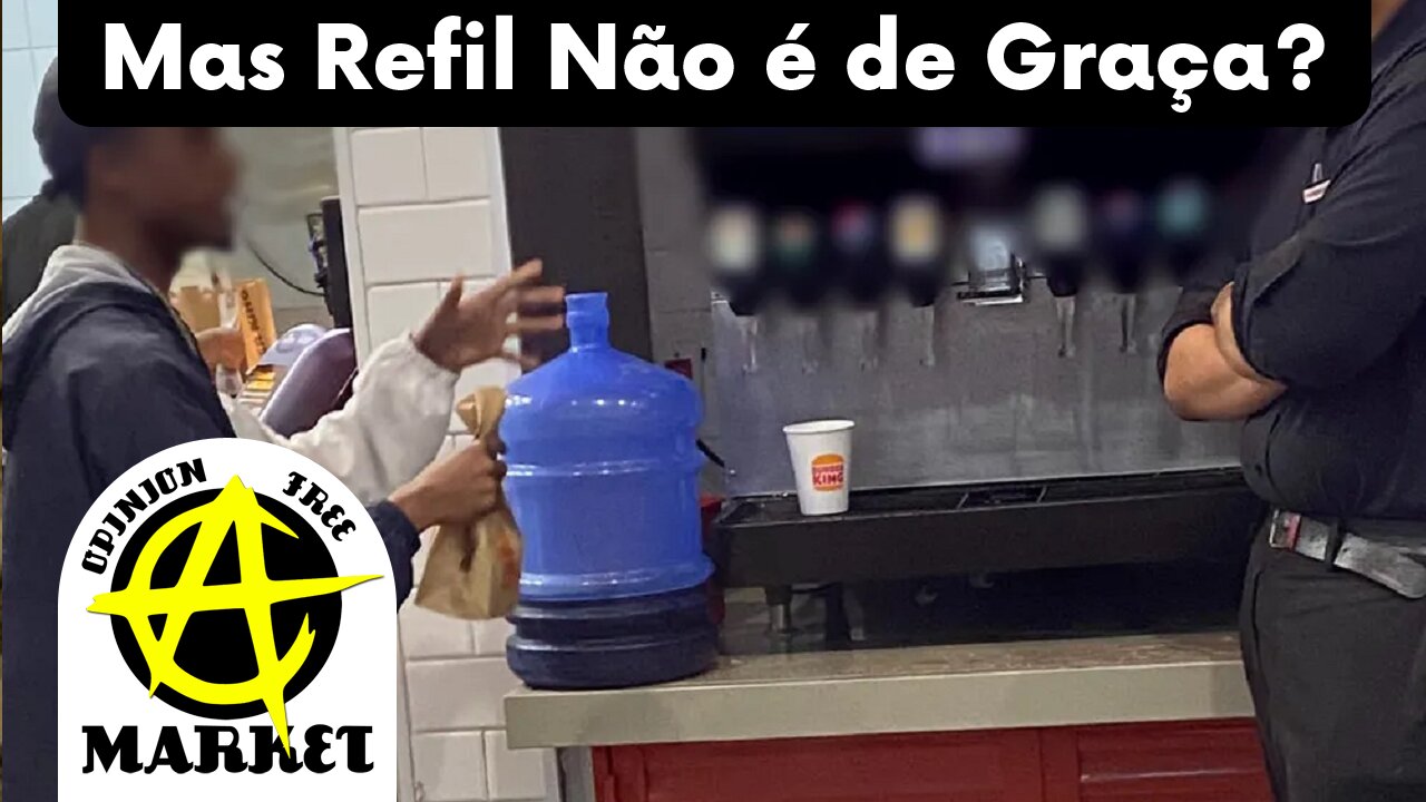 CLIENTE tenta ENCHER GALÃO de 20 LITROS com REFIL de REFRIGERANTE do BURGER KING