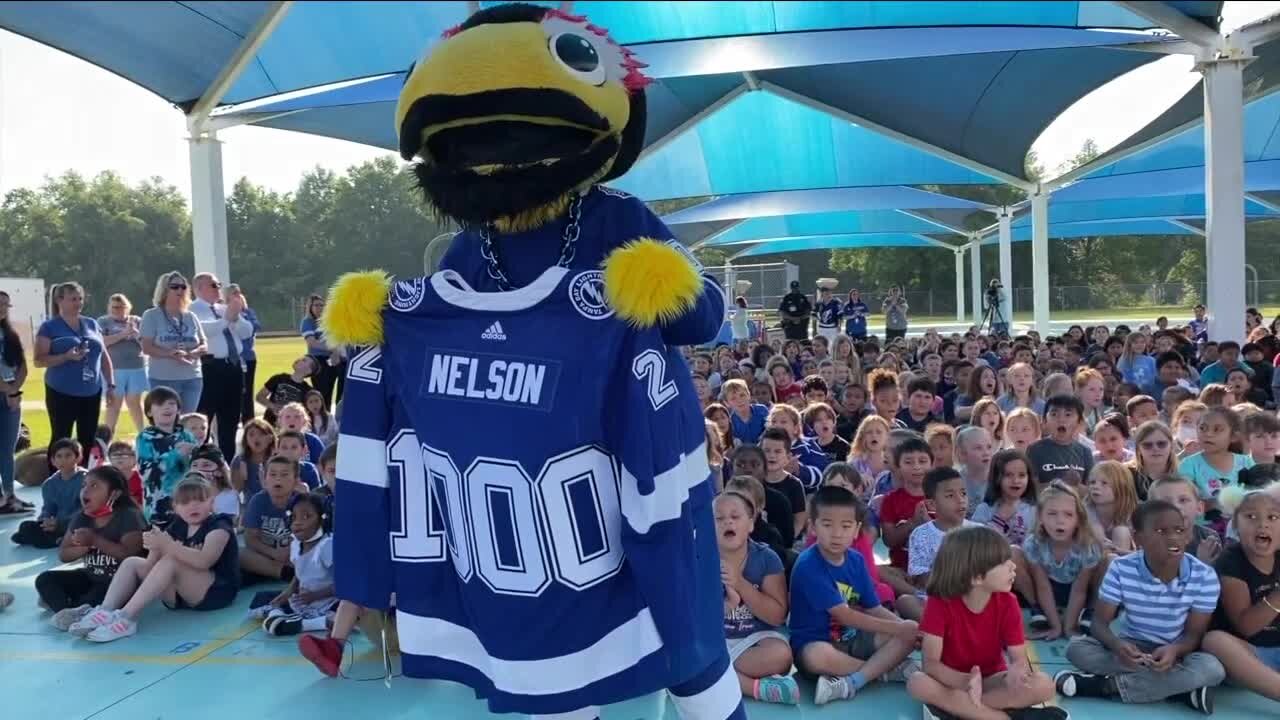 Tampa Bay Lightnings’ Thunderbug is working to inspire a new generation of hockey fans