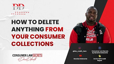 How to DELETE ANYTHING OFF YOUR CONSUMER REPORTS (Credit Reports) with Marvin and Daraine full