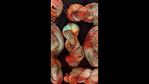 Snow dyed yarn