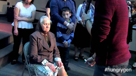 Prayer Line with Anointing Water | February 22, 2015