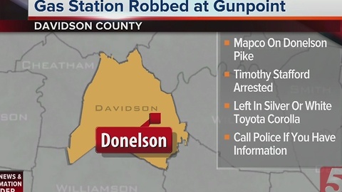 1 Arrested In Donelson Mapco Robbery