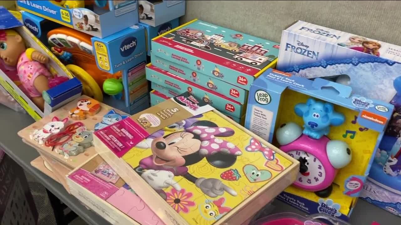 Families of hospitalized kids shop for presents at St. Joseph’s Children’s Hospital's secret Santa shop