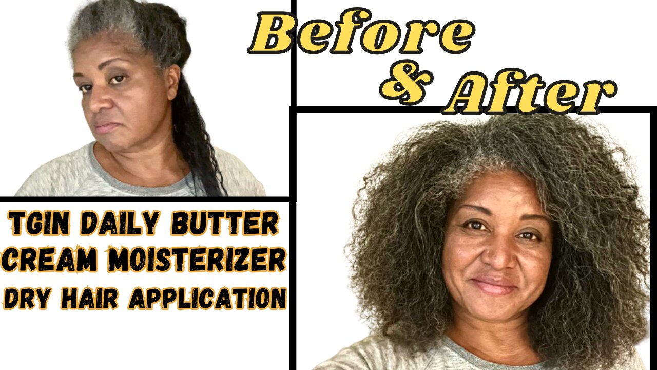 #TGIN daily butter #cream dry #hair application REVIEW. How will it rate 👍 or 👎🏽.