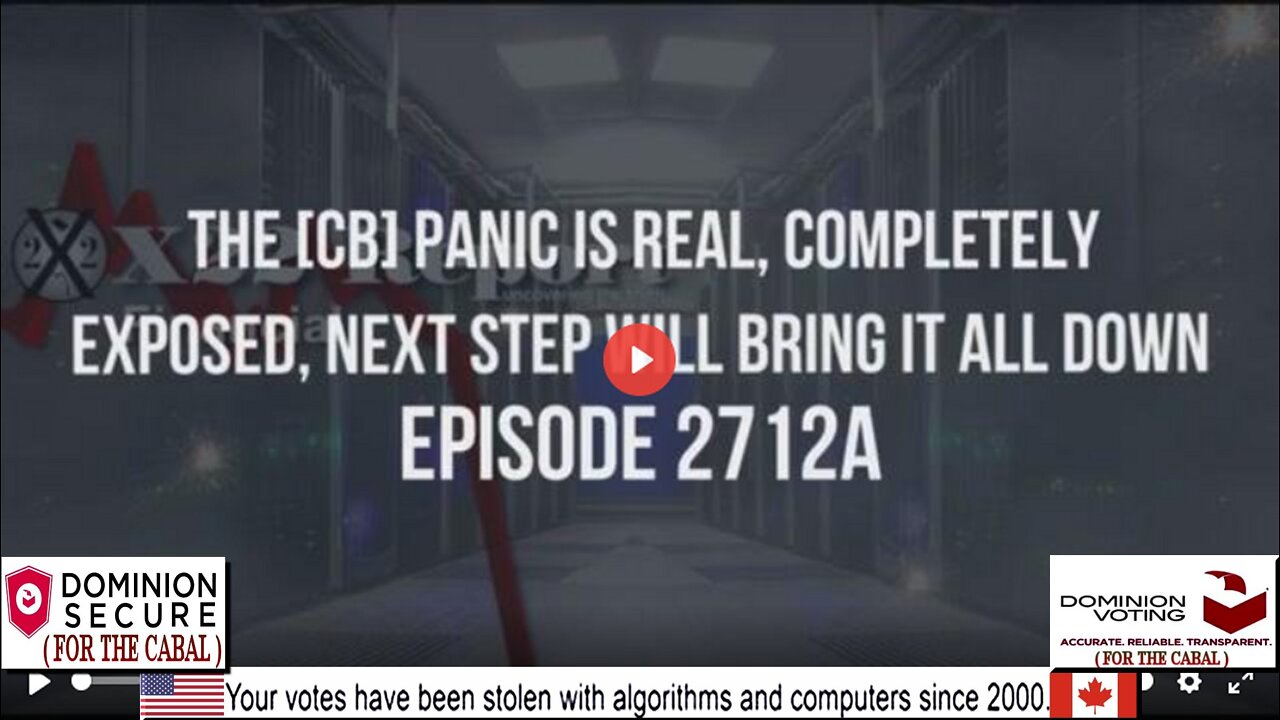 Ep. 2712a - The [CB] Panic Is Real, Completely Exposed, Next Step Will Bring It All Down