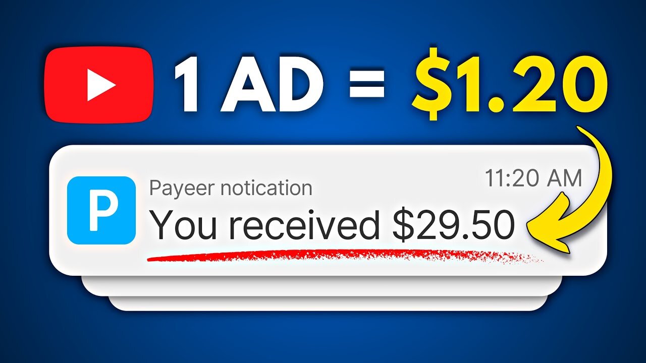 Earn $1.20 PER AD Watched 🤑 - Make Money Online