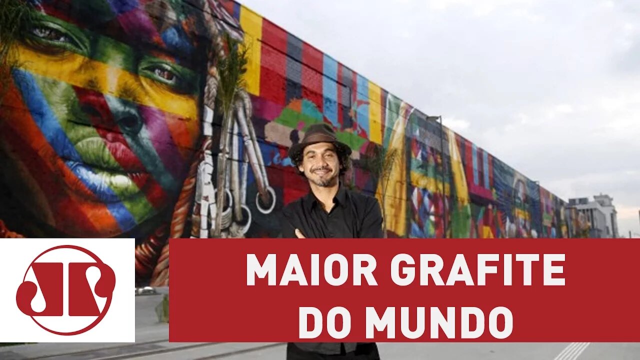 Kobra pinta maior mural do mundo em SP; saiba como foi a concepção